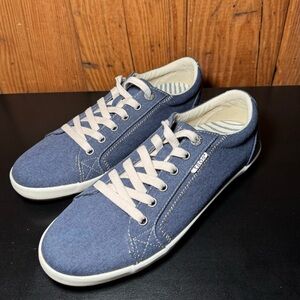 Taos Star Canvas Sneakers Blue Washed Women’s 10.5